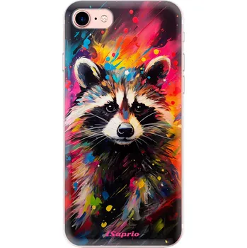 Odolné silikonové pouzdro iSaprio - Abstract Racoon - iPhone 7
