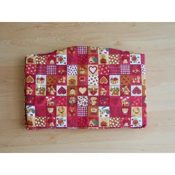 Podsedák Jitro Samostatný sedák - Červený patchwork