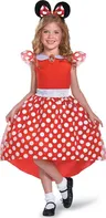 Disguise Dívčí kostým Disney Minnie Mouse šaty s puntíky červené/bílé
