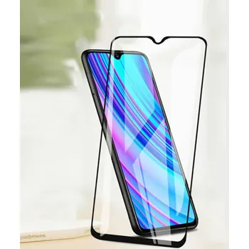 3x Picasee 3D tvrzené sklo s rámečkem pro Xiaomi Redmi 9 - černé - 2+1 zdarma