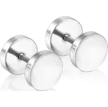 Náušnice Dětské náušnice z chirurgické oceli ve stříbrné barvě - EA604104S