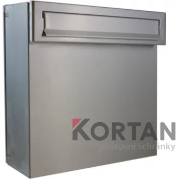 Poštovní schránka Poštovní schránka A-050 s vhozem do plotu a branky - NEREZ