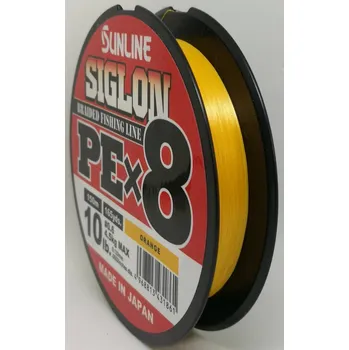 SUNLINE šňůra SIGLON PEx8 150m/10 Lbs/0,132 mm-OR