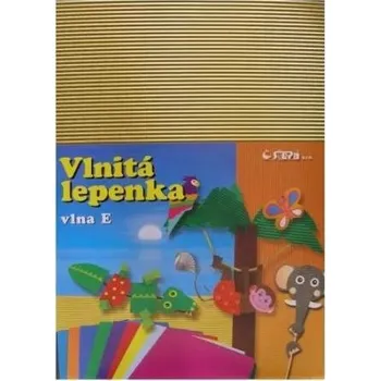 Karton Vlnitá lepenka, rovná vlna, 34,5x24,5cm, 260g/m2, zlatá