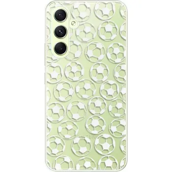 Pouzdro na mobilní telefon Odolné silikonové pouzdro iSaprio - Football pattern - white - Samsung Galaxy A54 5G