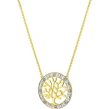 Náhrdelník Zlatý náhrdelník s diamanty - strom - 0,02 ct - ryzost 585 - 110.691