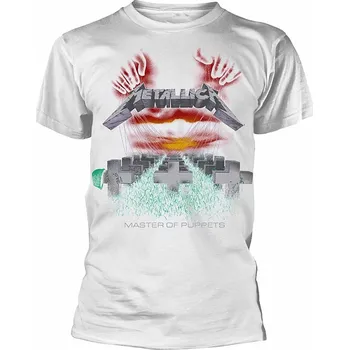 Metallica tričko, Master of Puppets White, pánské XXL