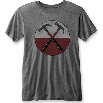 Pánská móda Pink Floyd tričko, The Wall Hammers Charcoal Burnout, pánské S