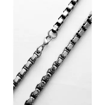 Řetízek Ocelový řetízek č. 4 zatmavený (0,9 x 65 cm)