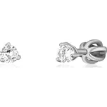 JVD Dámské stříbrné peckové náušnice na šroubek se zirkony SVLE1501XH2BI07