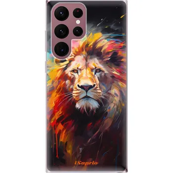 Pouzdro na mobilní telefon Odolné silikonové pouzdro iSaprio - Abstract Lion - Samsung Galaxy S22 Ultra 5G