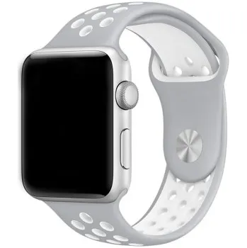 Samurrai sportovní řemínek na Apple Watch - bílý / šedý 42 / 44 mm