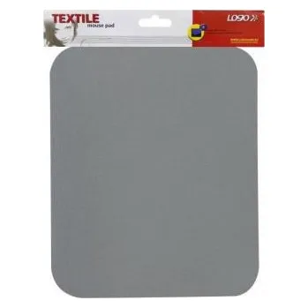 Podložka pod myš Podložka pod myš, měkká, šedá, 24x22x0,3 cm, Logo