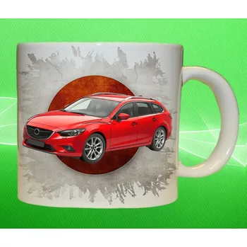 hrnek s Mazda 6 Wagon 450ml (hrneček s osobním autem Mazda)