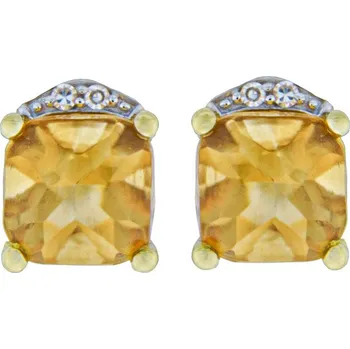 Náušnice Zlaté náušnice s cítríny a diamanty Altman Diamond KE058898051