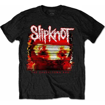 Pánské tričko Slipknot tričko, Chapeltown Rag Glitch BP Black, pánské XXL