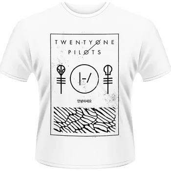 Pánské tričko Twenty One Pilots tričko, Thin Line Box White, pánské XXL