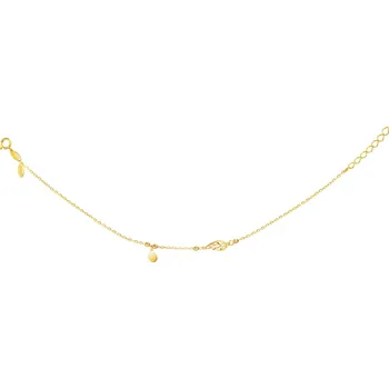 Náramek Zlatý náramek, anker - křídlo - AP531-3469