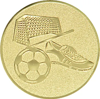 Emblém fotbal, pr. 50 mm, zlato