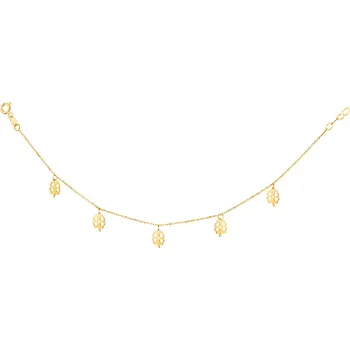 Náramek Zlatý náramek - čtyřlístky - AP527-8577