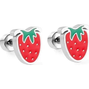 Náušnice Dětské náušnice z chirurgické oceli ve stříbrné barvě - EA618601S