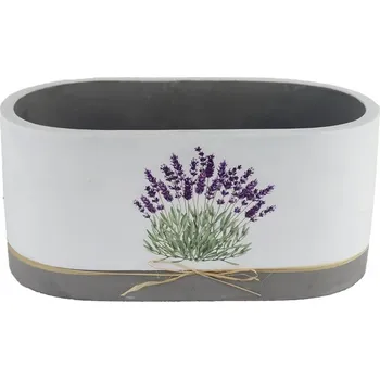 Obal na květináč Obal na květiny ovál levandule X5810/1