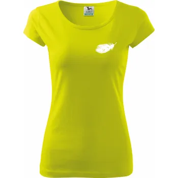 ON-DESIGN Dámské tričko s PÍRKEM Velikost: S, Barva: limetková