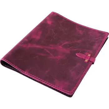 Diář Kožený šanon A4 s nýty Barva kůže: Pull up Růžová (D219)