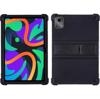 Pouzdro na tablet Silikonový Obal Na Lenovo Tab M11 / K11 Barevný Se Stojánkem Barva: Černá