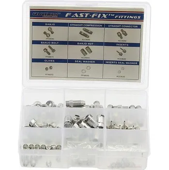 Brzda na kolo Sada fitinek hadic kotoučových hydraulických brzd Quaxar 130 ks