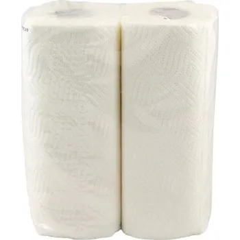 Utěrka Kuchyňské utěrky, 2 role, 2 vrst., bílé