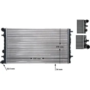 Motor automobilu Chladič, chlazení motoru MAHLE CR 477 001S