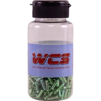 Lanko pro jízdní kolo Koncovka na lanka Saccon ALU , zelený elox