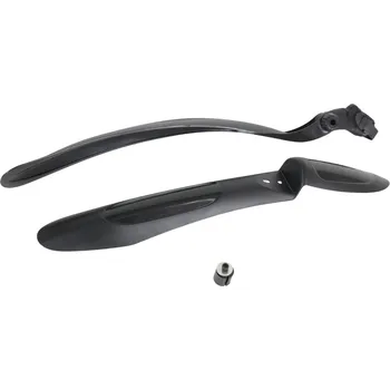 Blatník na kolo Blatníky MTB 26" plastové přední na odpruženou vidlici +zadní na sedlovku barva černá