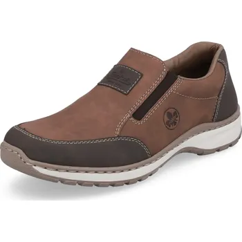 Pánské polobotky PÁNSKÉ POLOBOTKY RIEKER 03354-24 HNĚDÁ Barva: HNĚDÁ, Velikost: 41