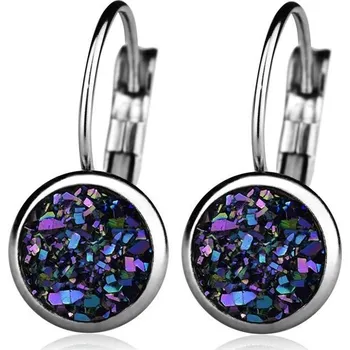 Náušnice Ocelové náušnice, BLUE AMETHYST
