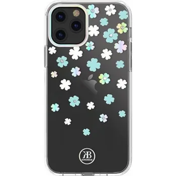 Kingxbar Kingxbar Lucky Series Case zdobený originálním Swarovski iPhone 12 Mini Transparent (Clover) Crystals Universal