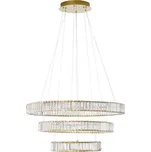 Nova Luce Závěsné designové svítidlo Aurelia 3, ø 80cm, zlaté