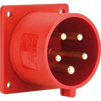 Elektrická zásuvka PCE Přívodka 16A/400V 5-pól. IP44 vestavná PC-615-6
