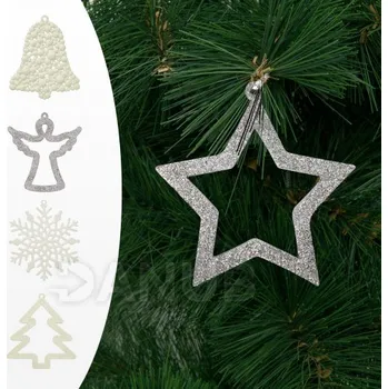 Vánoční ozdoba Ozdoba na vánoční strom - více druhů - 10 cm - 2 ks / balení