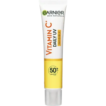 Pleťový krém Garnier Skin Naturals Vitamin C Daily UV Invisible rozjasňující denní fluid SPF50+ 40 ml