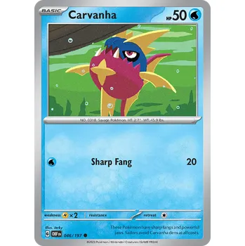 Sběratelská karetní hra Pokémon karta Carvanha 046/197
