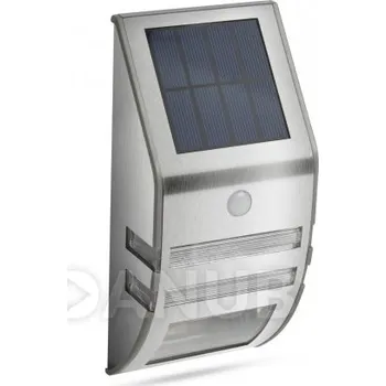 LED solární nástěnná lampa - s pohybovým senzorem - studená bílá - 170 x 78 mm