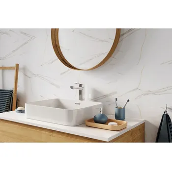 Obklad Panel Vilo SPC - Calacatta White 60x30cm LESK obkladový panel s kompozitním jádrem a přírodním vzhledem