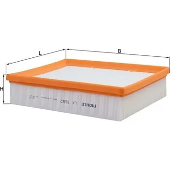 Vzduchový filtr Vzduchový filtr MAHLE LX 1652