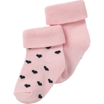PONOŽKY NOPPIES NAPLES, RŮŽOVÉ, 2 PÁRY Velikost: 6-12 MĚSÍCŮ