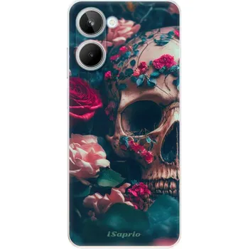 Pouzdro na mobilní telefon Odolné silikonové pouzdro iSaprio - Skull in Roses - Realme 10