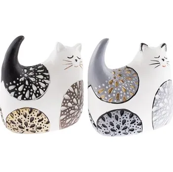 Kočka 9,5cm Mandala plastová (novodur)