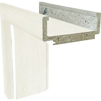 Zárubeň Obložková zárubeň Solodoor 90 L šířka 80 mm Andorra bílá