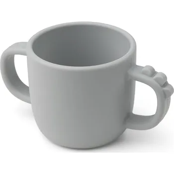 dětská jídelní sada DONE BY DEER SILIKONOVÝ HRNEK DONE BY DEER, PEEKABOO CROCO GREY